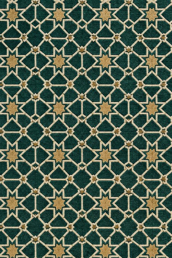 Tapis de mosquée Girih Émeraude – Géométrique