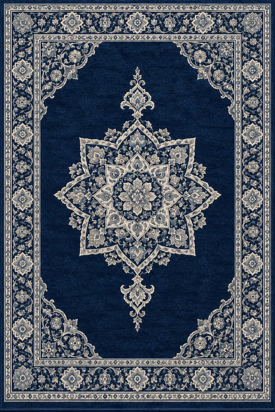 Tapis de mosquée Sultan Saphir – Médaillon (Göbek)