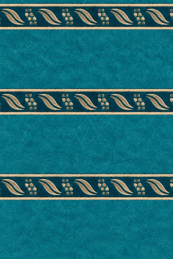 Tapis de mosquée Nizam Pétrole – Motif en rangées (Saf)