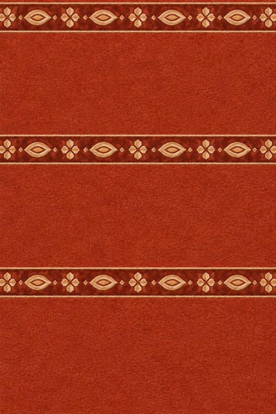 Tapis de mosquée Nizam Rubis – Motif en rangées (Saf)