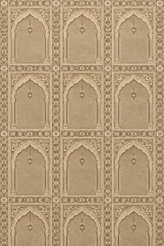 Tapis de mosquée Mihrab Sable – Places individuelles (Seccade)
