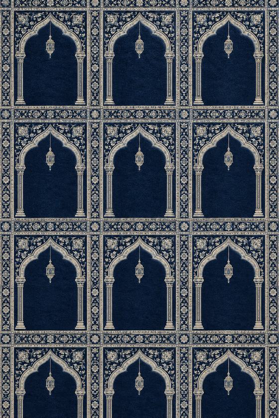 Tapis de mosquée Mihrab Saphir – Places individuelles (Seccade)
